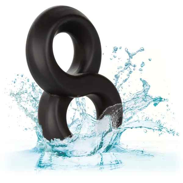 Ultra-Soft Crazy 8 Silicone Cock Ring by CalExotics