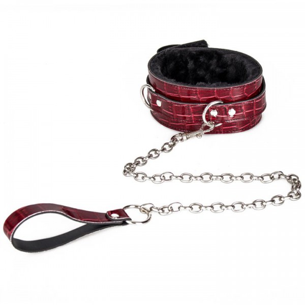 Bondara Yin and Yang Croc Effect Collar and Leash