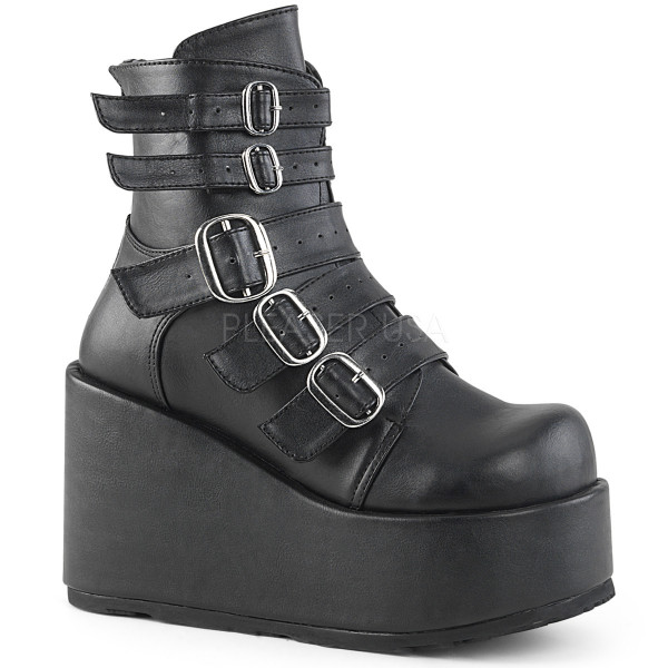 4 1/4 inches PF Ankle Boot w/ Multi Buckle Straps, Back Zip — image 5 of 8