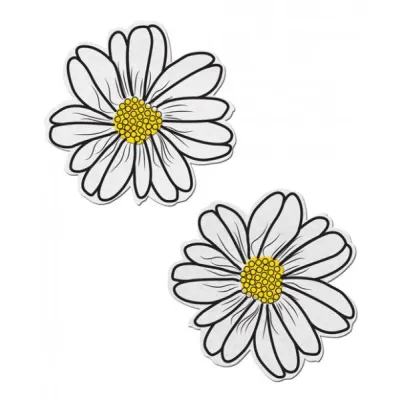 Wildflower White Yellow Pasties O S