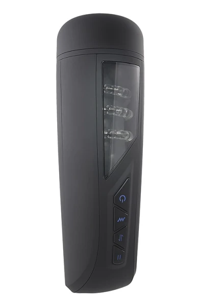 Playboy Pursuit Of Pleasure 10.7" Vibrating Stroker with Beaded Pleasure Rings