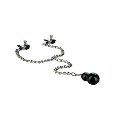 Nipple Play Weighted Dual Tier Nipple Clamps Black