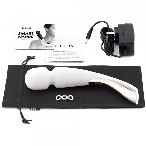 Lelo Smart Wand Luxury Compact Medium Vibrator - Ivory