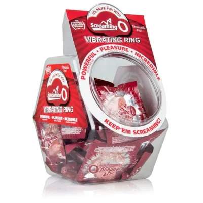 The Screaming O Vibrating Ring 48 Piece Fishbowl
