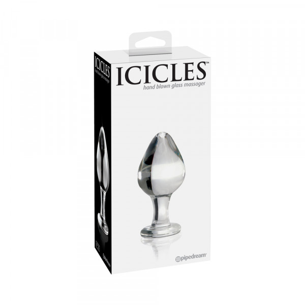 Icicles No 25 Glass Anal Plug Clear — image 6 of 12