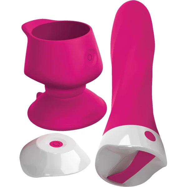 3Some Wall Banger Deluxe Rechargeable Remote Control Silicone Vibrator With Suction Cup