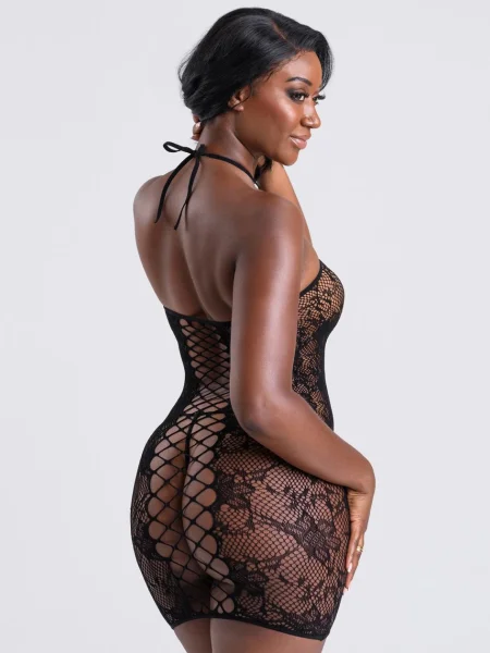 Lovehoney Treasure Chest Black Lace Mini Dress