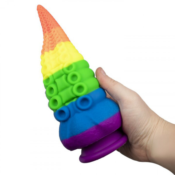 The Kraken Monster Rainbow Tentacle Dildo – 8 Inch