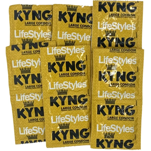 LifeStyles KYNG Large Lubricated Condoms | 12-Pack