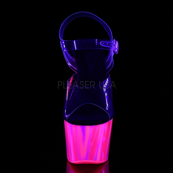 7 inches Heel, 2 3/4 inches UV Reactive PF Ankle Strap Sandal — image 6 of 12