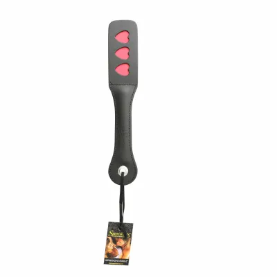 12 Inch Leather Impression Paddle Heart