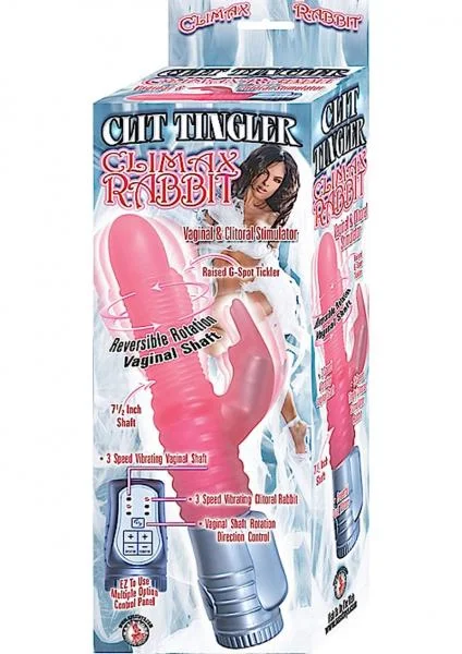 Clit Tingler Climax Rabbit 7.5 Inch Pink — image 4 of 4