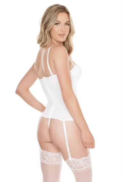 White Sexy Seamless Stretch Bustier