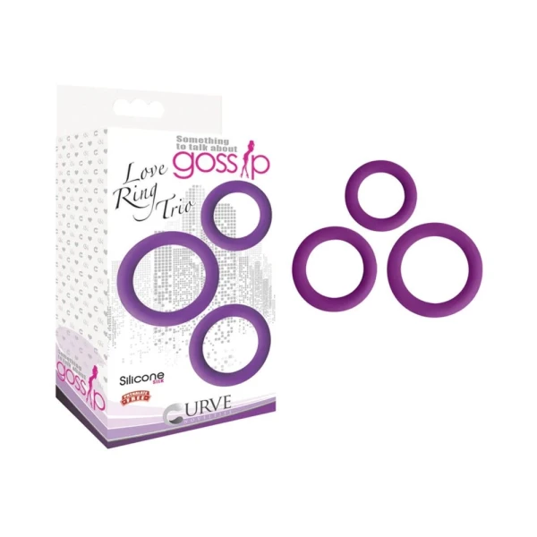Gossip Love Ring Trio 3 Rings Set — image 12 of 14