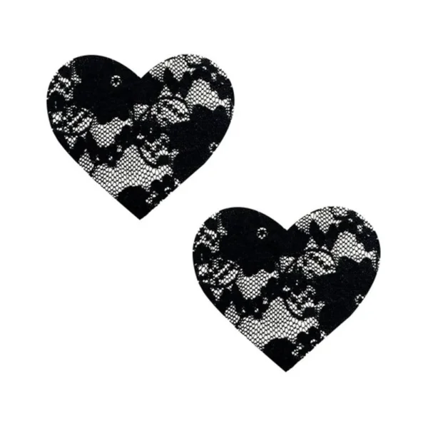 Neva Nude Pasty Heart Lace Black — image 5 of 5