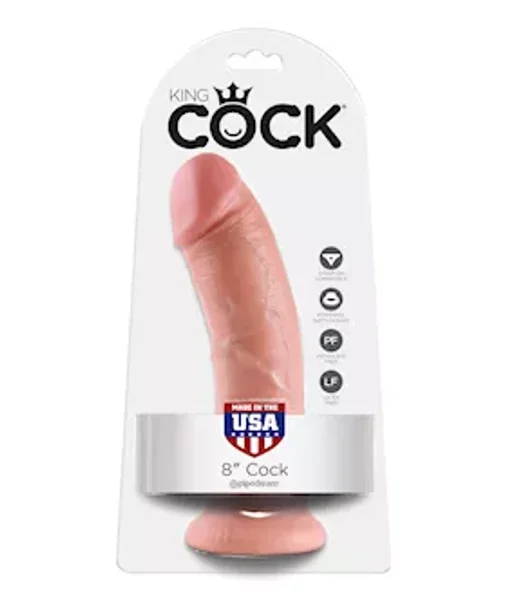 King Cock 8 Inch - Flesh - 8 Inch — image 7 of 8
