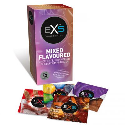 EXS Mixed Flavour Condoms 12 Pack