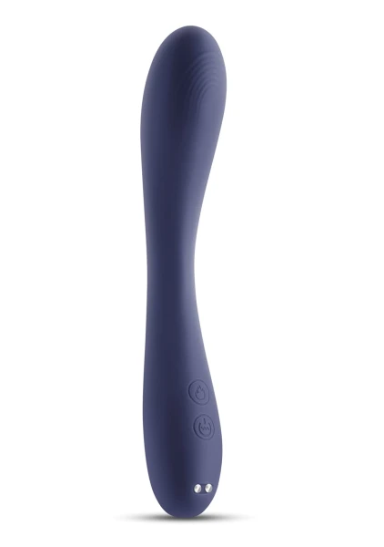 Obsessions Rhett Rechargeable Waterproof Silicone Warming G-Spot Vibrator - Blue