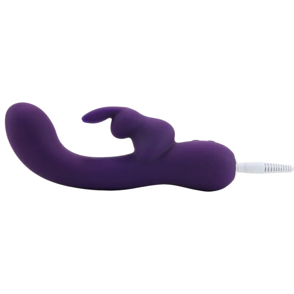 Kinky Bunny Plus 12 Function Rechargeable Silicone Rabbit Style Vibrator By VeDO - Purple