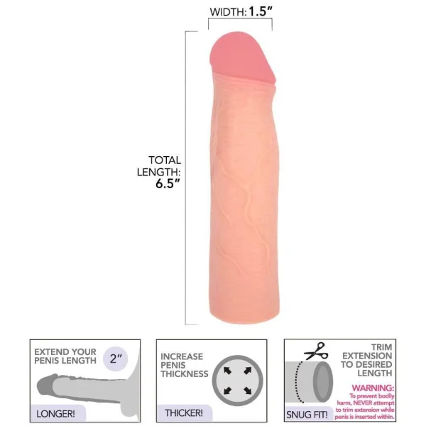 2" Silicone Penis Extension
