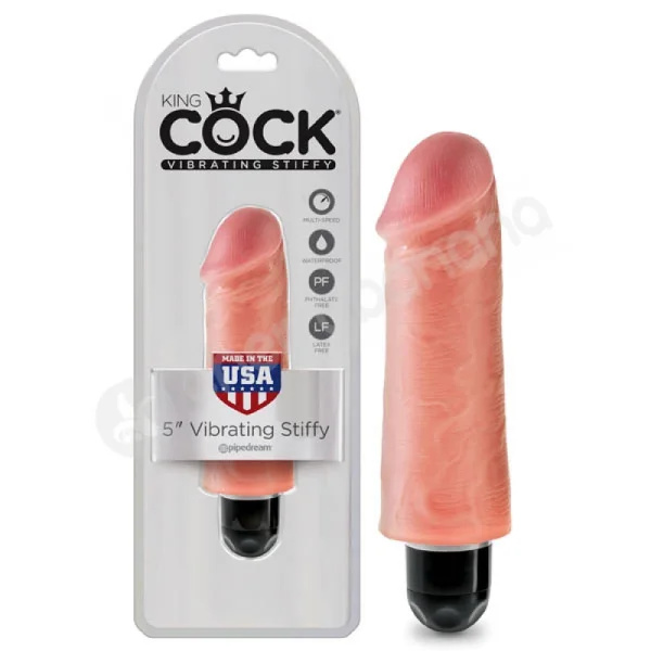 King Cock Flesh 5'' Vibrating Stiffy