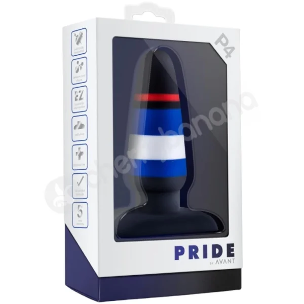 Avant Pride P4 Power Play Tapered Butt Plug With Flared Base