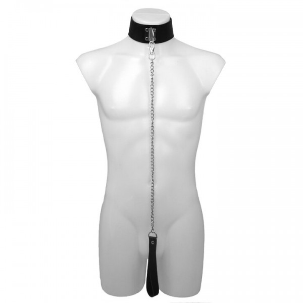 Bondara Luxe Leather Bondage Collar and Lead — image 4 of 4
