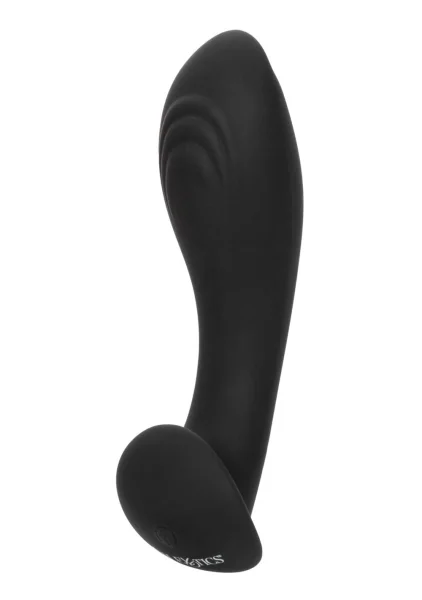 Eclipse Liquid Silicone Flex Vibrating Rechargeable Anal Probe By CalExotics - Black