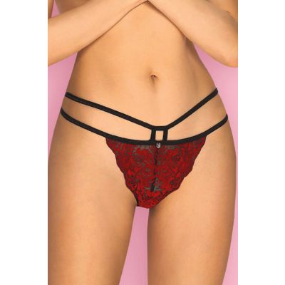 Obsessive Sugestina Panty with Silver Pendant Detail