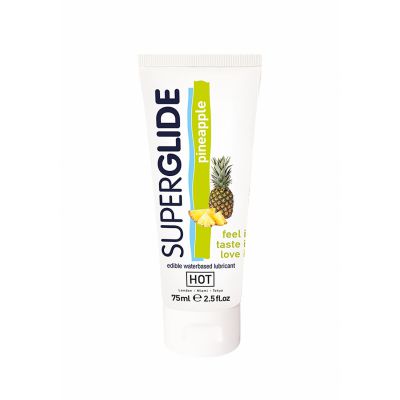 HOT Superglide edible lubricant waterbased pineapple 75 ml Top Sex Lubricant Brands