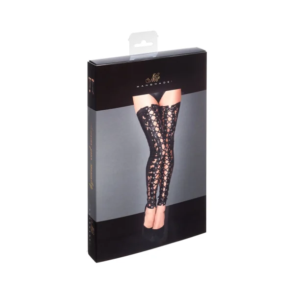 Noir Handmade Lace And Powerwetlook Stockings Xl — image 2 of 2