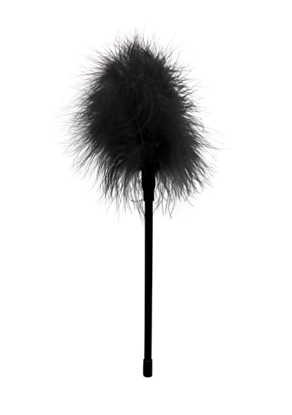 Ouch! Black Faux Feather Tickler