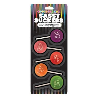 Sassy Sucker 5 Fruit Flavored Lollipops