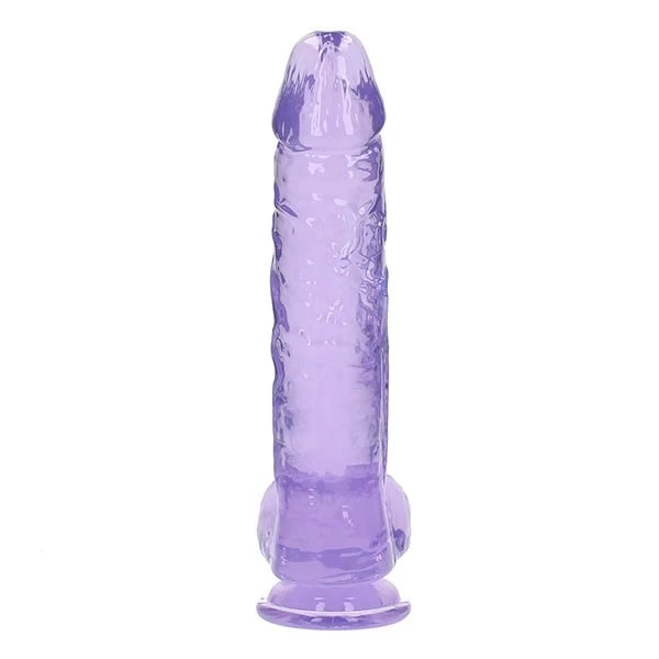 RealRock 10-Inch Crystal Clear Dildo with Balls