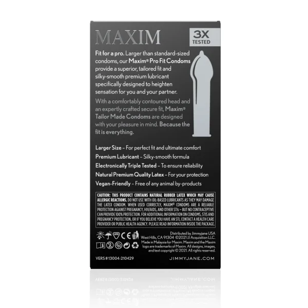 MAXIM Pro Fit Condoms - 12PK
