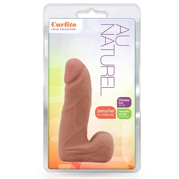 Au Naturel Carlito Sensa Feel Dual Density Dildo By Blush - Caramel