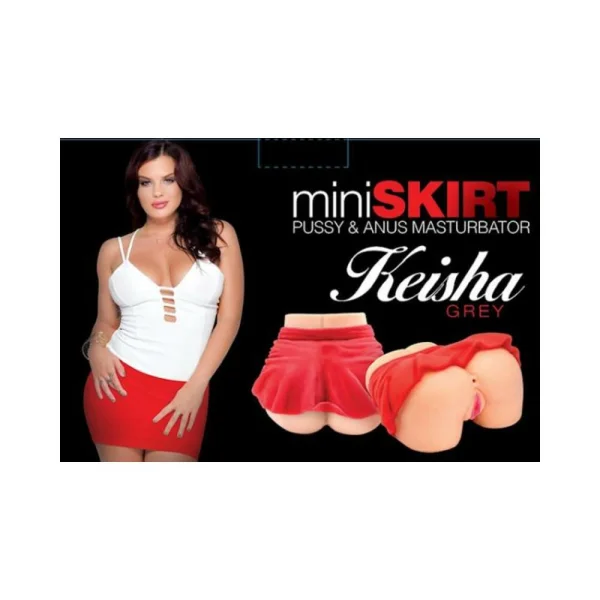 Star Stroker Keisha Grey Mini Skirt