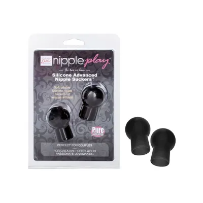 Silicone Advanced Nipple Suckers Black