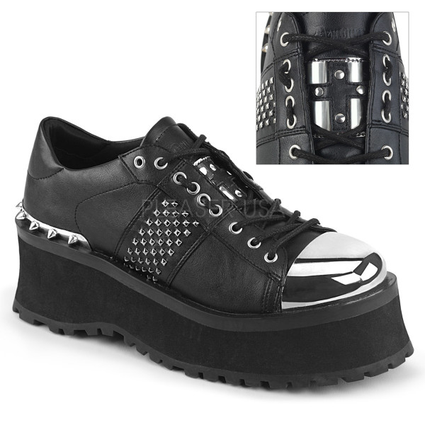 2 3/4 inches Platform Lace-Up Shoe W/ Metal Toe Cap — image 9 of 12