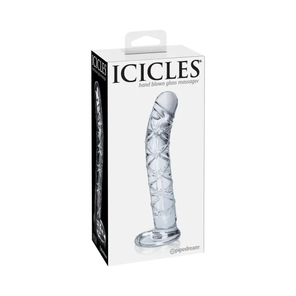 Icicles No 60 Glass Spiral Textured Dildo