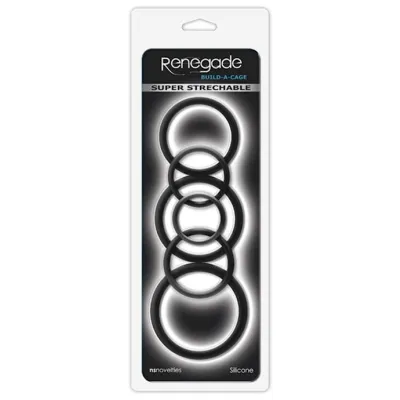 Renegade Build A Cage Ring Set Black
