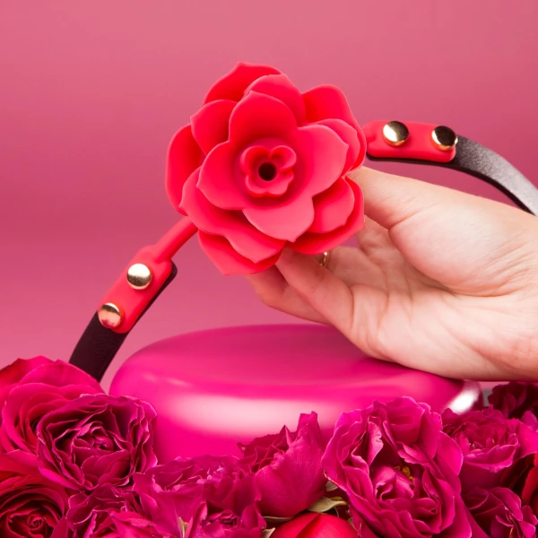 Secret Kisses Rosegasm Bloom Silicone Mouth Gag