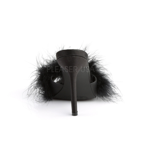 4 inches Heel Marabou Slipper — image 12 of 16