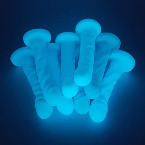 The Beast 9.25" Silicone Glow-In-The-Dark Dildo By Uberrime