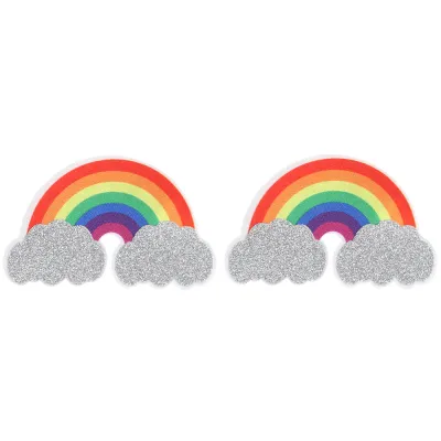 Pride Glitter Rainbows Hearts Nipple Pasties