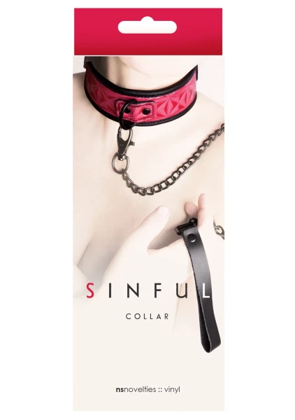 Sinful Black Collar & Leash