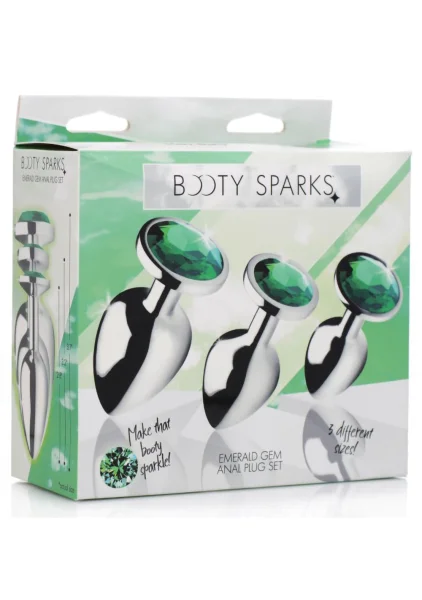 Emerald Gem Anal Plug Set by Booty Sparks — image 19 of 24
