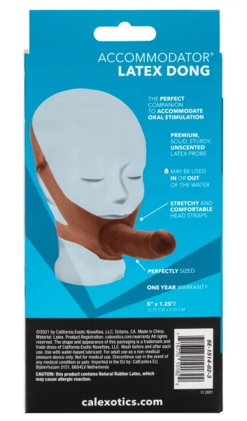 The "Original" Accommodator Latex Dong - Brown