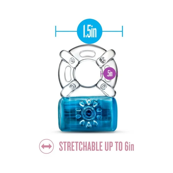 Play With Me - One Night Stand Vibrating C-ring - Blue