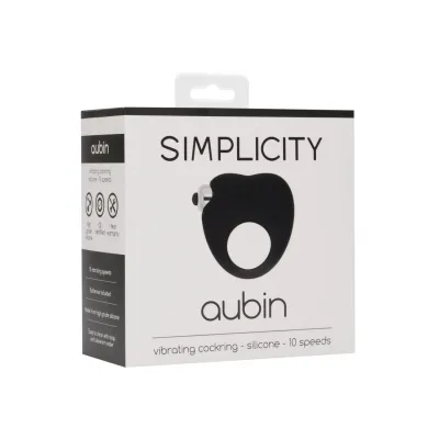 AUBIN vibrating cockring Black